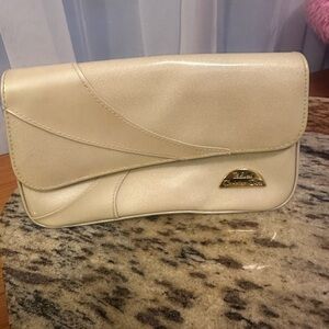 Christian Dior Cosmetics Pouch Cream With Gold-Tone Hardware, Hollywood,Classic